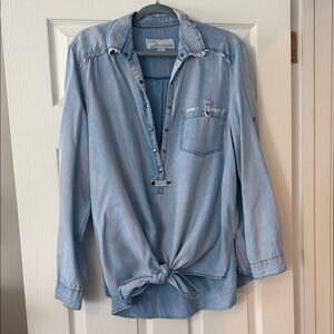 Vintage Havana Blue and Pink Striped Shirt